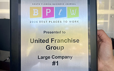 United Franchise Group Ranks #1 Among Large Companies in South Florida Business Journal’s 2026 Best Places to Work Awards
